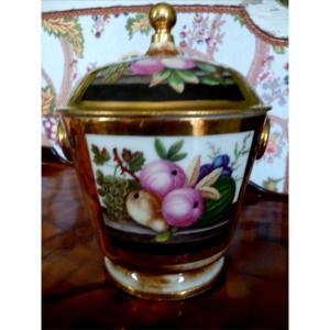 Sugar Bowl, Late 18th Century, Paris Porcelain 