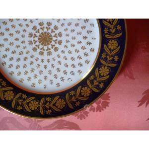 Sevres  Plate  Capraire Set  "  Château Des Tuileries " 