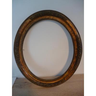 Golden Wood Oval Frame Early XIX E 1820/1830