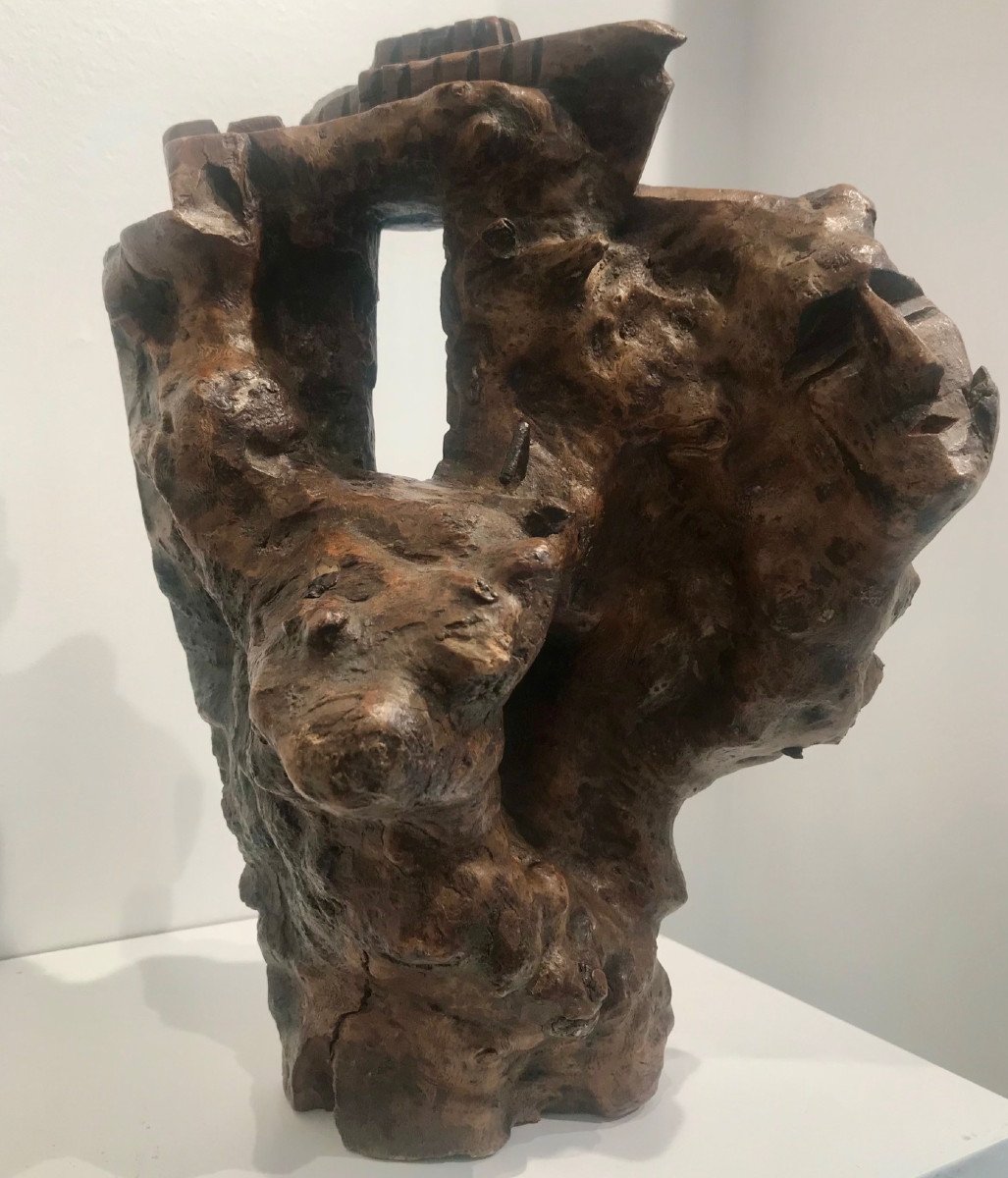 Fourneau De Pipe En Bois - Art Populaire-photo-3