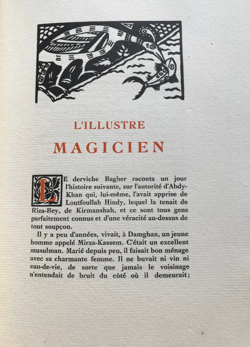COMTE DE GOBINEAU "L'Illustre Magicien". Ed.RENE KIEFFER, 1920. Illustré par PICART LE DOUX-photo-1