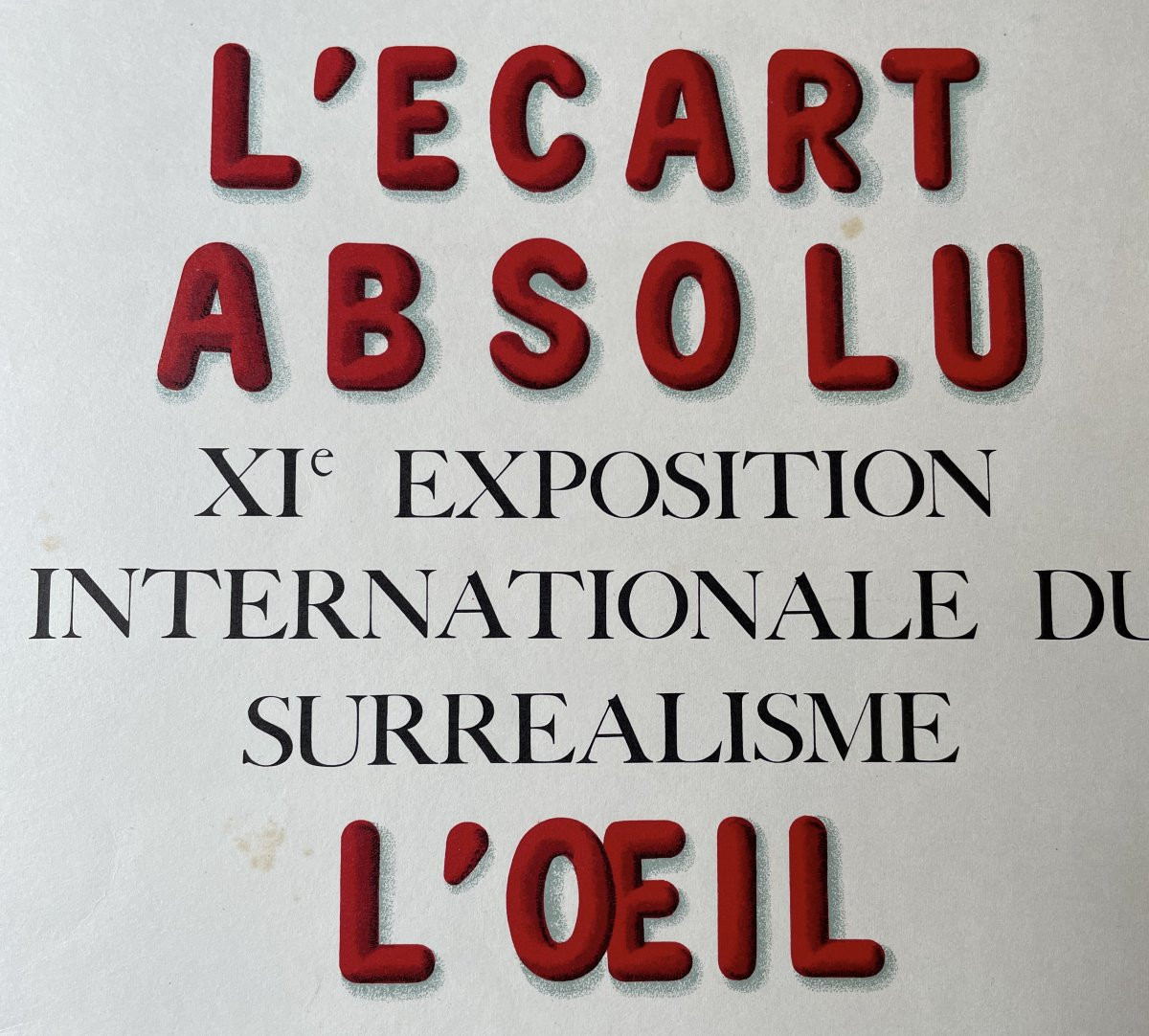 The Absolute Difference Poster - 11th International Surrealist Exhibition - The Eye-photo-4