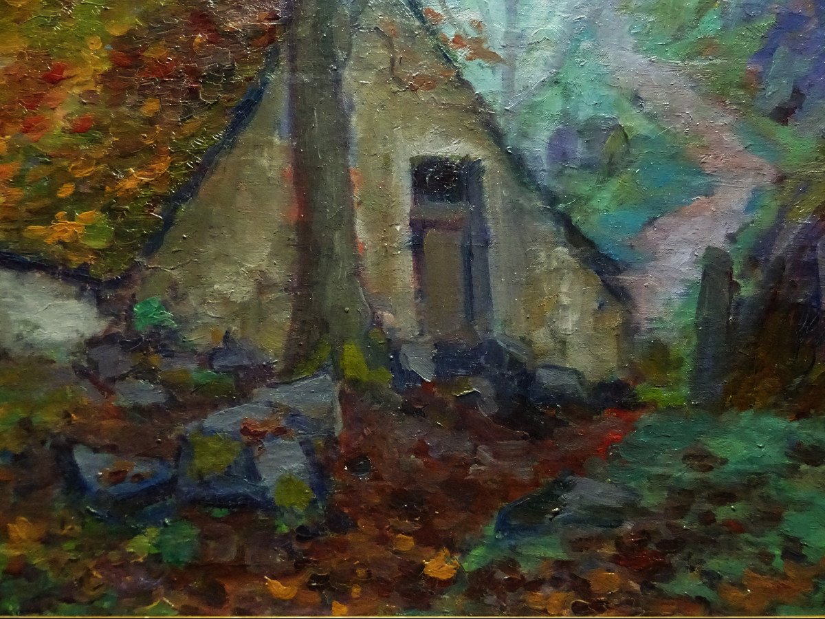 Marcel Fournier ( 1869-1917) " Ferme en Creuse " Ecole de Crozant, Auvergne, Peintre voyageur, Chantelle, Allier, Monet, Alluaud-photo-5