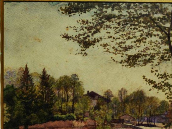 Adrien Palisson (1841-?) "bord De Vienne 1906, Limoges, Condat..." Limousin Painter, Musée L-photo-3