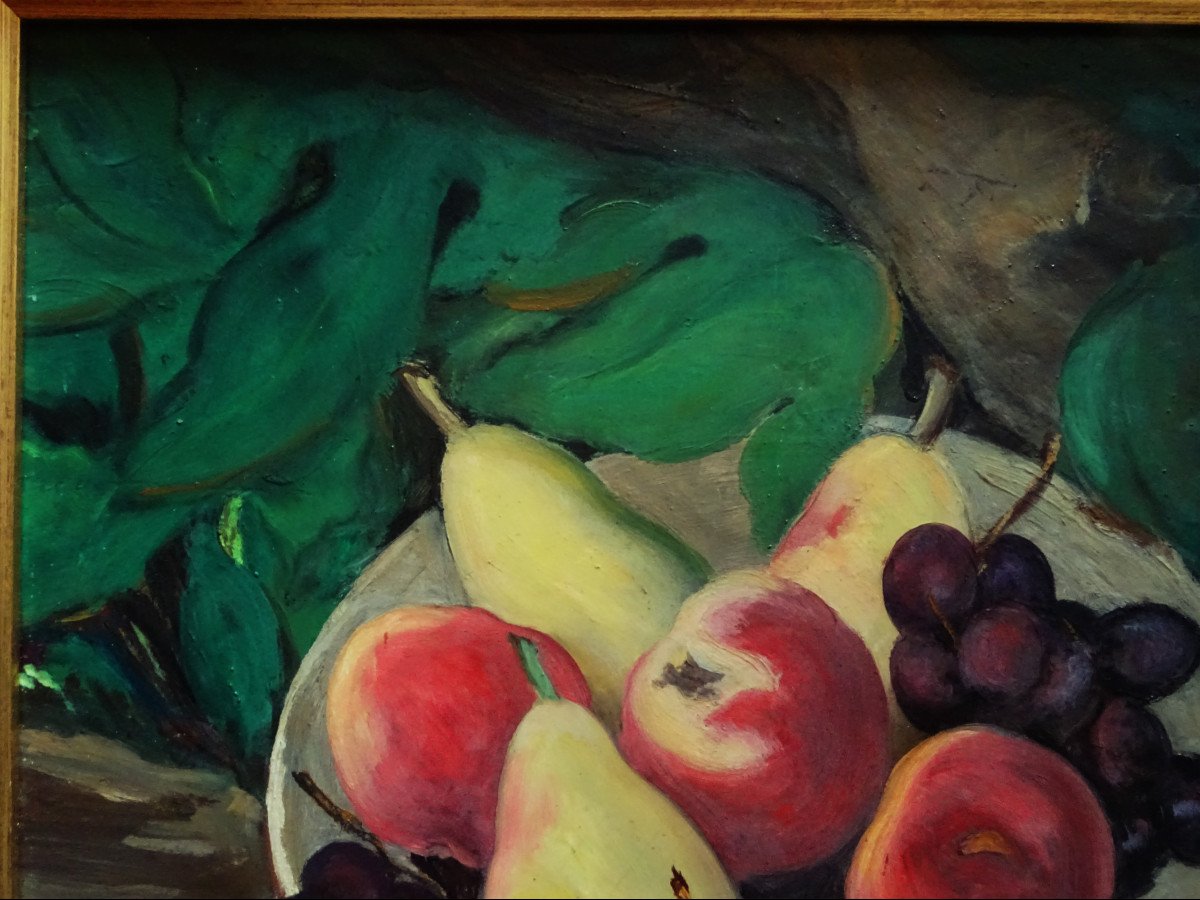 Claude Chereau (1883-1974) “still Life With Fruits” School Of Crozant, Gillée, Marquet...-photo-3