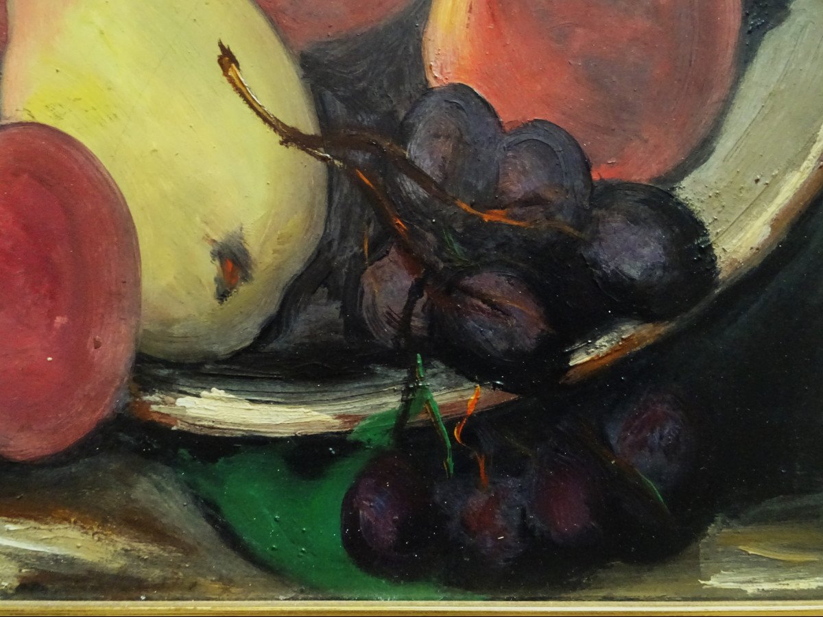 Claude Chereau (1883-1974) “still Life With Fruits” School Of Crozant, Gillée, Marquet...-photo-4