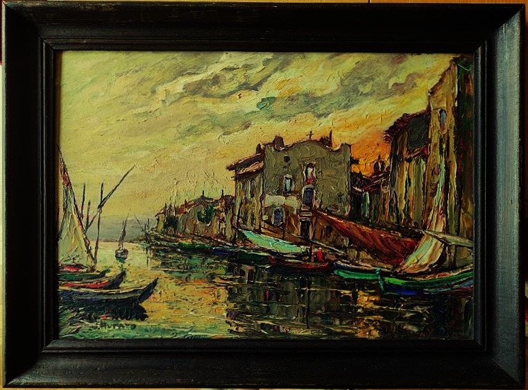Joseph Hurard (1887-1956) "Le chapeau de gendarme Martigues" Groupe des Treize, Avignon, Mattio