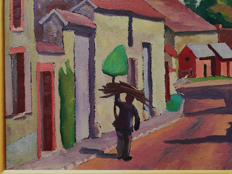 Fernand Dauchot Known As Daucho 1898-1982. Village Of Bleury 1943. School Of Pont-aven, Gauguin Moret-photo-2