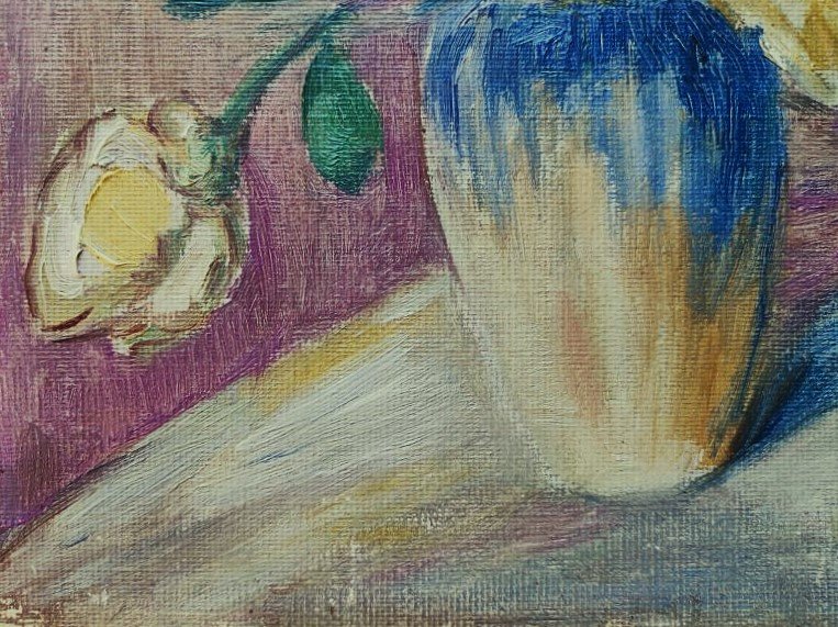 Léon Detroy (1859-1955) "bouquet Of Roses ~1940" Crozant School, Gargilesse Guillaumin Valtat-photo-5