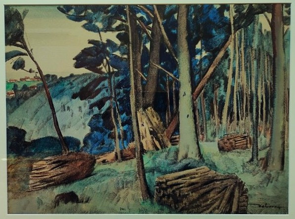 Edouard Debourg 1880-1939 Woodcutting In Creuse + Petit Trianon Versailles. Crozant School-photo-2
