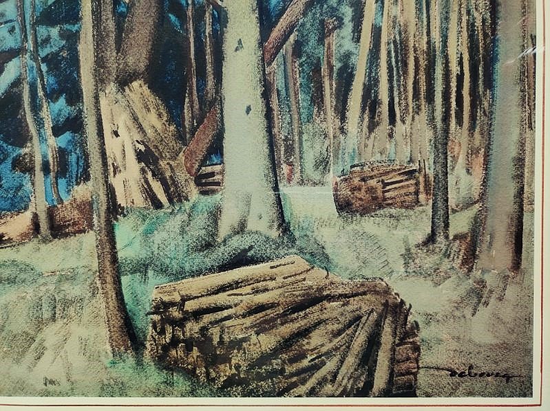 Edouard Debourg 1880-1939 Woodcutting In Creuse + Petit Trianon Versailles. Crozant School-photo-1