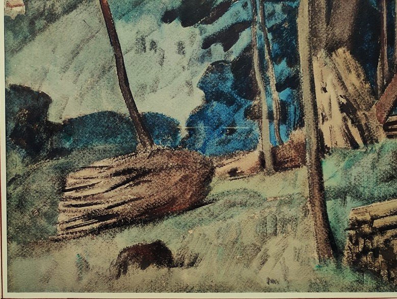 Edouard Debourg 1880-1939 Woodcutting In Creuse + Petit Trianon Versailles. Crozant School-photo-3