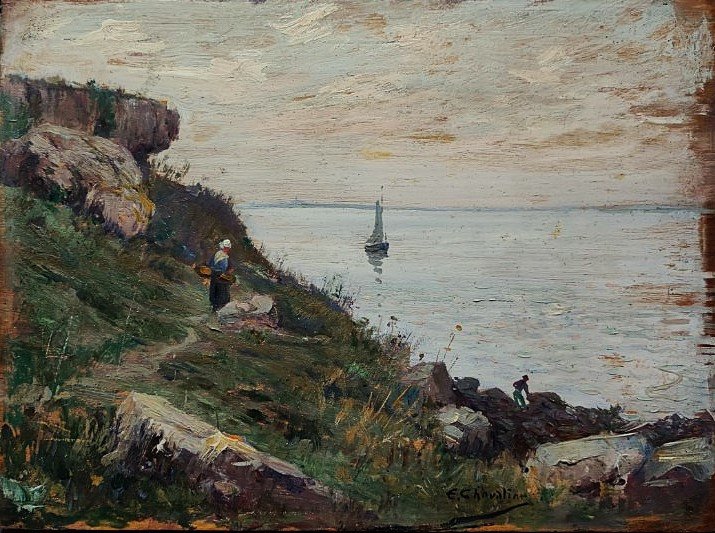 Ernest Chevalier (1862-1917) 2 Wild Coastlines, Oléron Island, Brittany Charente La Rochelle-photo-2