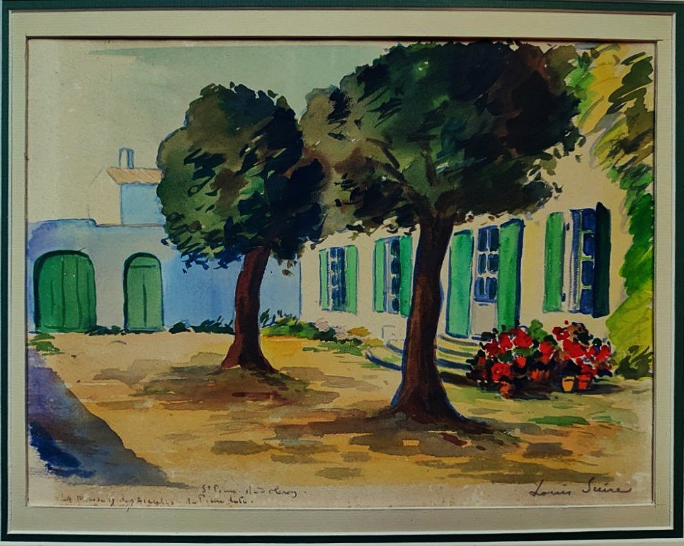 Louis Suire (1899-1987) Maison de Pierre Loti sur l'île d'Oléron. Ile de Ré, La Rochelle, Enard-photo-2