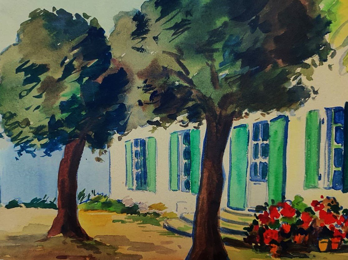 Louis Suire (1899-1987) Maison de Pierre Loti sur l'île d'Oléron. Ile de Ré, La Rochelle, Enard-photo-4