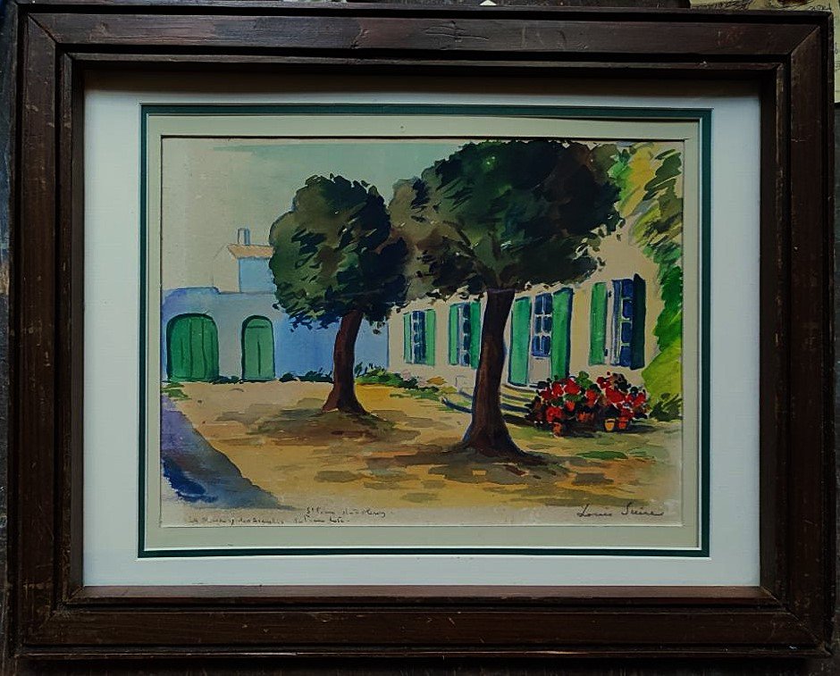 Louis Suire (1899-1987) Maison de Pierre Loti sur l'île d'Oléron. Ile de Ré, La Rochelle, Enard