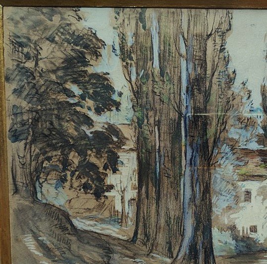 Henri Jamet (1858-1940) Pont et moulin en Creuse ou Berry. Ecole de Crozant, Gargilesse, Detroy-photo-3