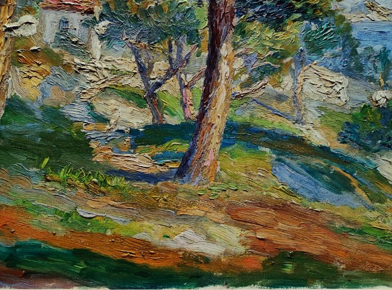 Marcel Coucy Couci (1885-1964) Paysage méditerranéen 1910. Ecole de Crozant, Gargilesse, Detroy-photo-4