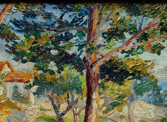 Marcel Coucy Couci (1885-1964) Paysage méditerranéen 1910. Ecole de Crozant, Gargilesse, Detroy-photo-5