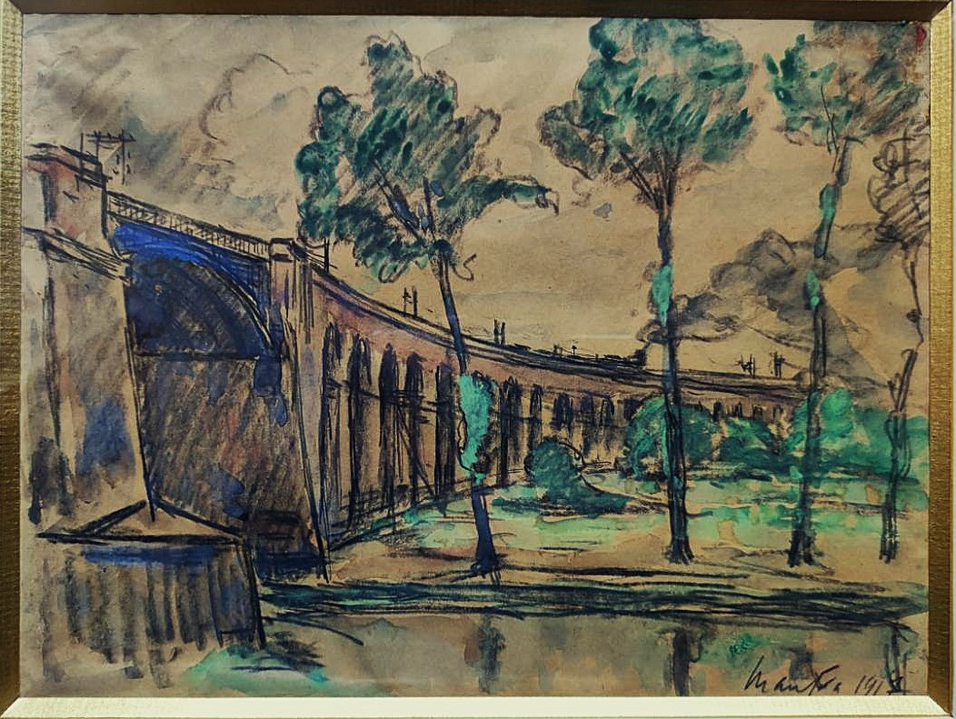 Maxime Maufra (1861-1918) Le train 1917, Bretagne. Ecole de Pont-Aven, Moret, Bréhat, Osterlind-photo-3