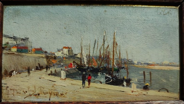 Paul Gagneux (1857-1892) Port Of Royan C.1888. Tours Charente Maritime, Emile Zola, Gué Balande-photo-3