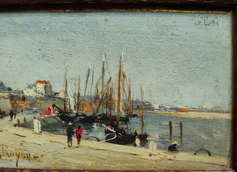 Paul Gagneux (1857-1892) Port Of Royan C.1888. Tours Charente Maritime, Emile Zola, Gué Balande-photo-1