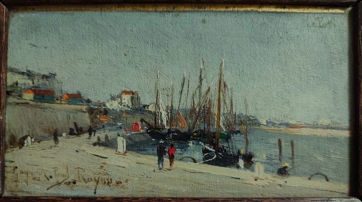 Paul Gagneux (1857-1892) Port Of Royan C.1888. Tours Charente Maritime, Emile Zola, Gué Balande