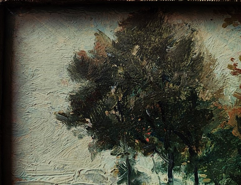 Ferdinand David (1860-1944) Pastures In The Lot Or Dordogne 1916. Painter From Agen, Harpignies,-photo-3