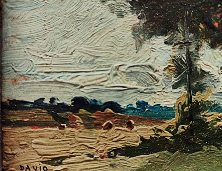 Ferdinand David (1860-1944) Pastures In The Lot Or Dordogne 1916. Painter From Agen, Harpignies,-photo-5