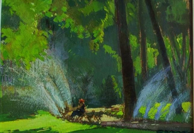 Henri Callot (1875-1956) Summer Afternoon In The Park. Ile d'Yeu, Rigaud, Bertrand, Marine, Paris-photo-4