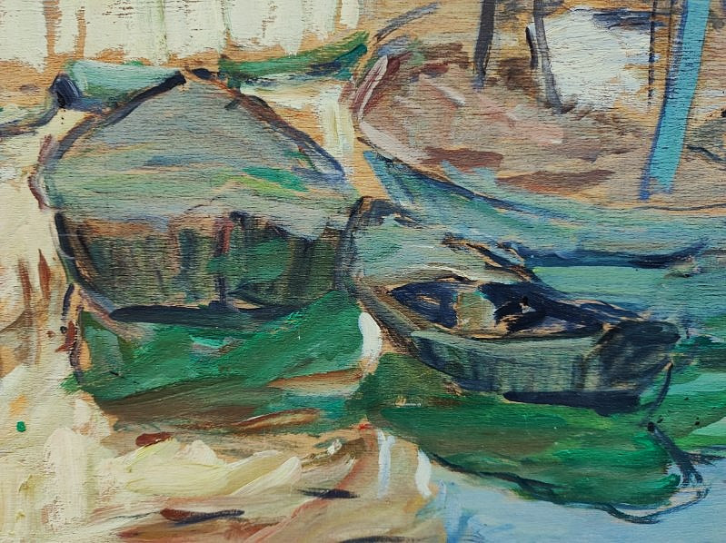 Suzanne Dinkès Or Dinkespiler (1895-1984) "venice". School Of Paris, Friend Of Loutreuil And Mavro-photo-4