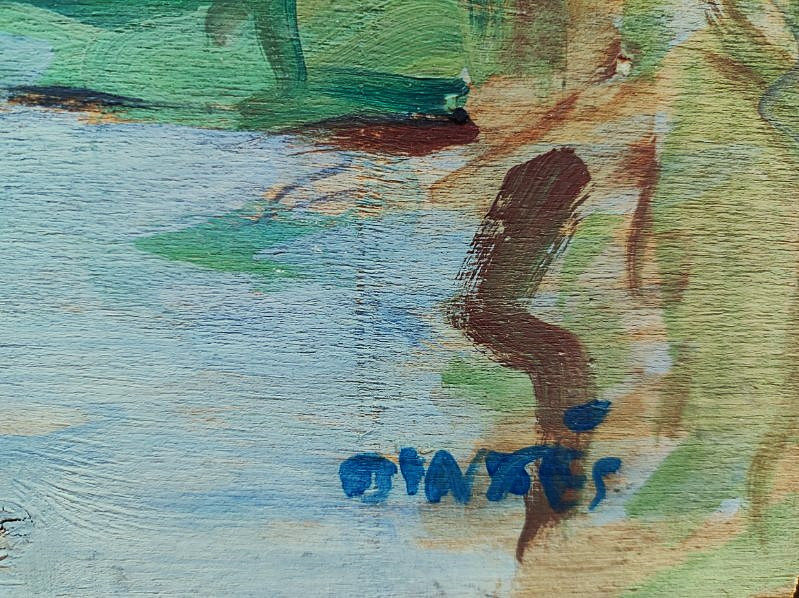 Suzanne Dinkès Or Dinkespiler (1895-1984) "venice". School Of Paris, Friend Of Loutreuil And Mavro-photo-5