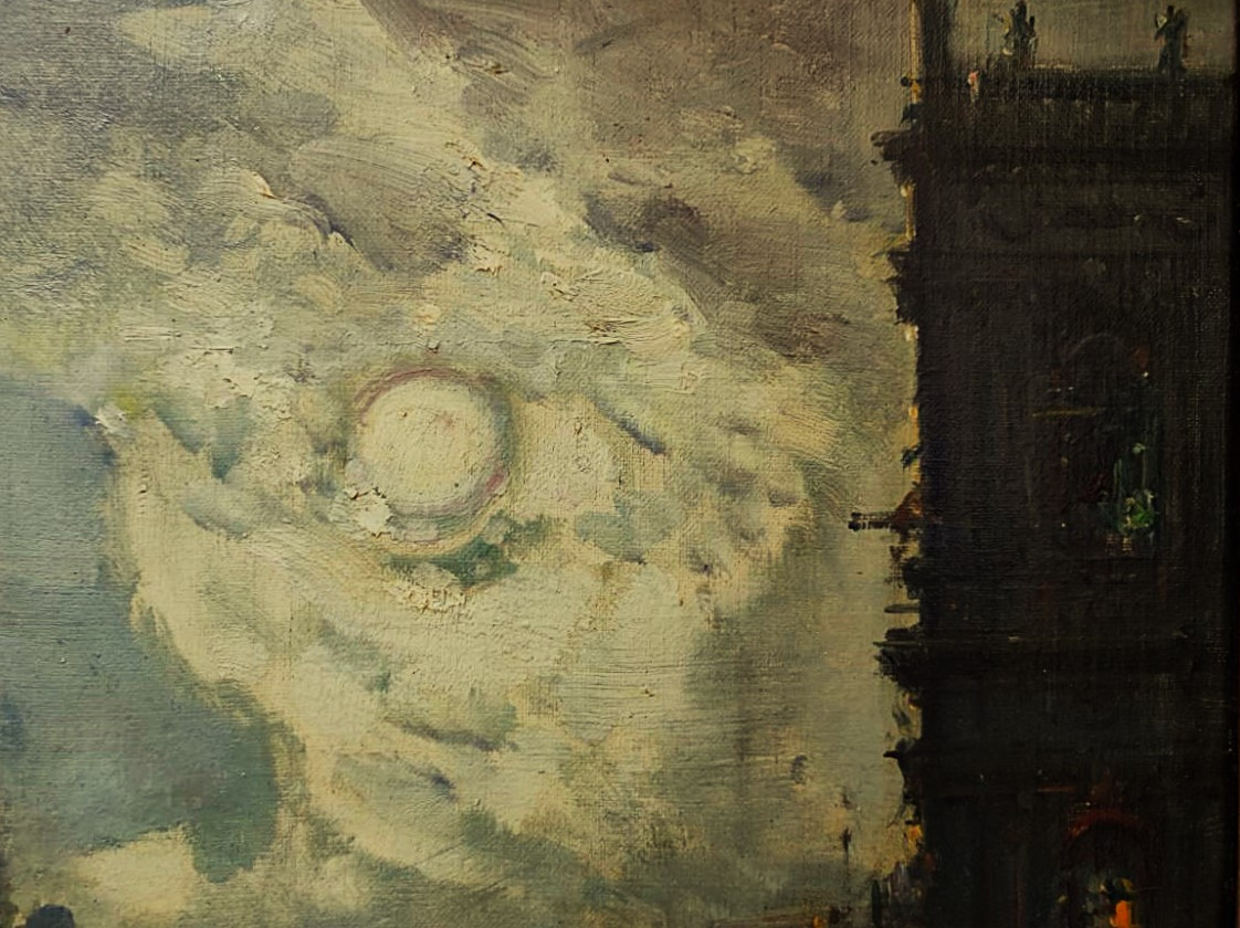 Henri Duvieux (1855-1920) "night Over Venice" Orientalist Painter 19th Century. Istanbul. Ziem, Guardi-photo-2