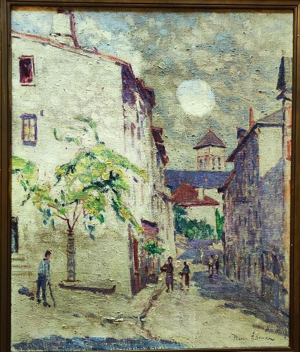 Pierre Thomas (1865-1930) Animated View Of Eymoutiers, Limousin. Crozant School, Limoges, Alluaud-photo-8