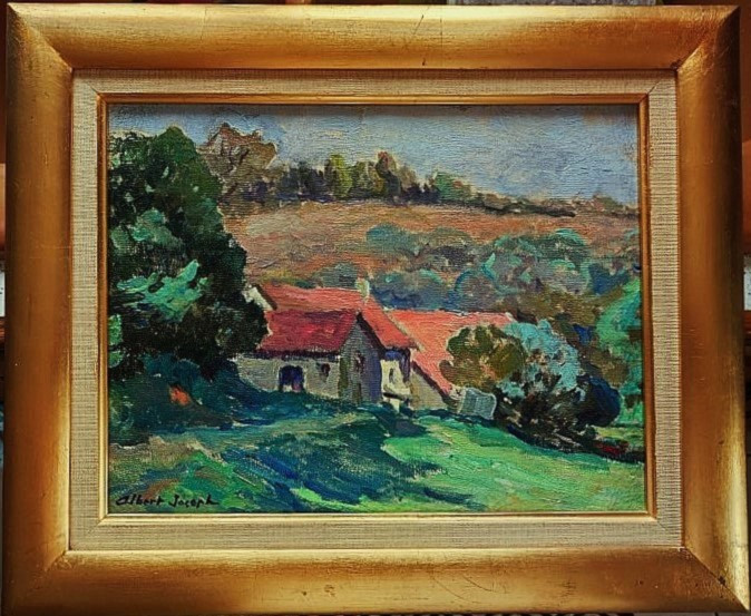 Albert Joseph (1868-1952) Farm With A Pink Roof. Limousin, Crozant School, Gauguin, Fauve Detroy