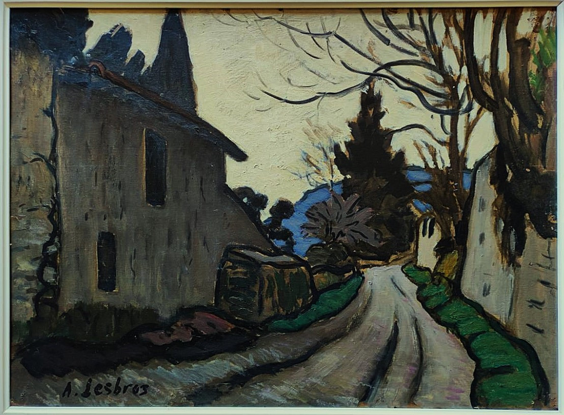 Alfred Lesbros (1873-1940) Village In Provence, Avignon. Fauve, Chabaud, Group Of Treize Flour-photo-2