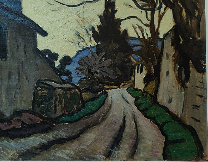 Alfred Lesbros (1873-1940) Village In Provence, Avignon. Fauve, Chabaud, Group Of Treize Flour-photo-1
