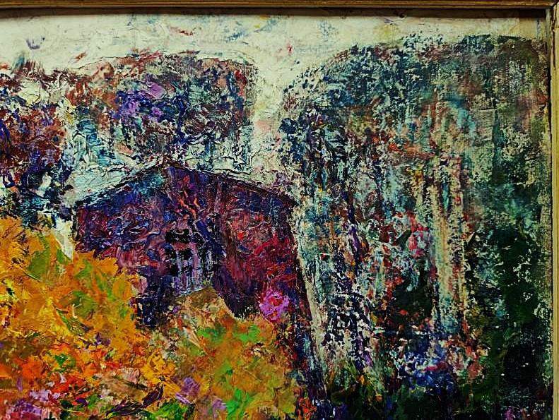 Victor Charreton (1864-1936) Verger à l'automne Auvergne. Ecole de Murols. Zingg Perouse Boudal-photo-4