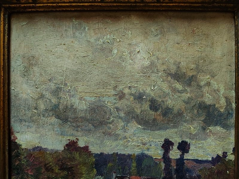 Edouard Pail (1851-1916) Village dans la vallée, Creuse, Nevers. Ecole de Crozant Didier-Pouget-photo-3
