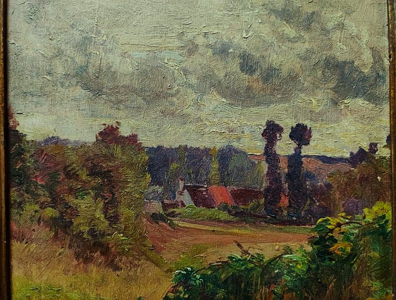 Edouard Pail (1851-1916) Village dans la vallée, Creuse, Nevers. Ecole de Crozant Didier-Pouget-photo-4
