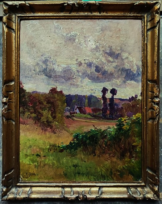 Edouard Pail (1851-1916) Village dans la vallée, Creuse, Nevers. Ecole de Crozant Didier-Pouget