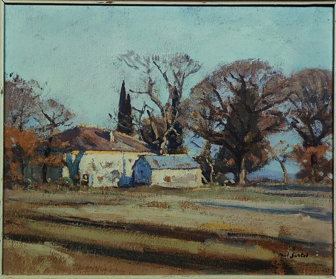 Paul Surtel (1893-1985) House Of The Painter In Quercy 1946. Crozant Provençale School. Maillaud-photo-2