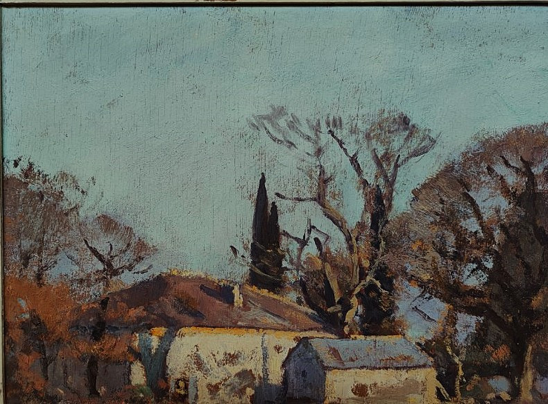 Paul Surtel (1893-1985) House Of The Painter In Quercy 1946. Crozant Provençale School. Maillaud-photo-3