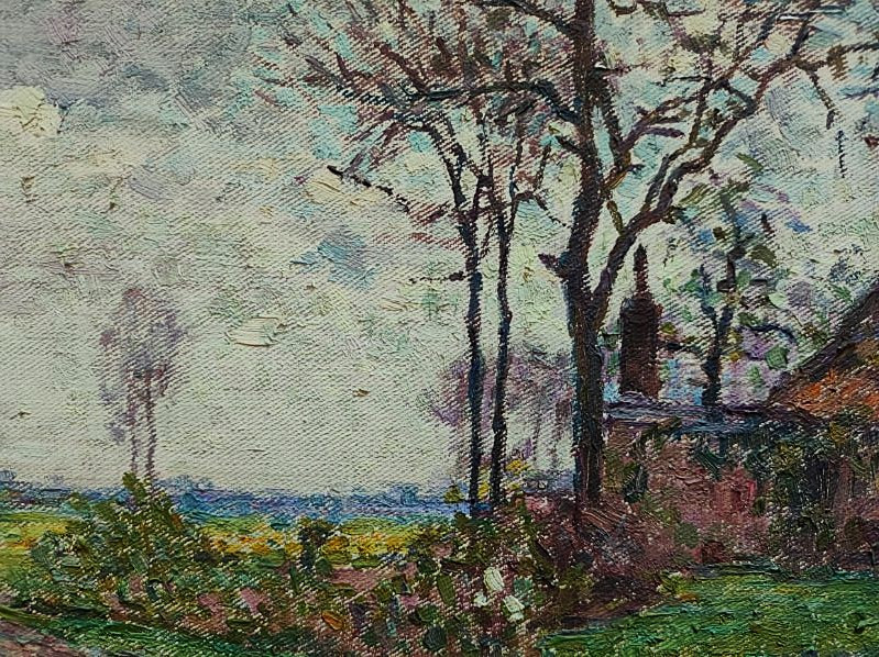 Emile ANCELET(1865-1951) Ferme 1910, Santes. Pointilliste, Ardennes, Hayet, Signac, Orsay, Luce-photo-6