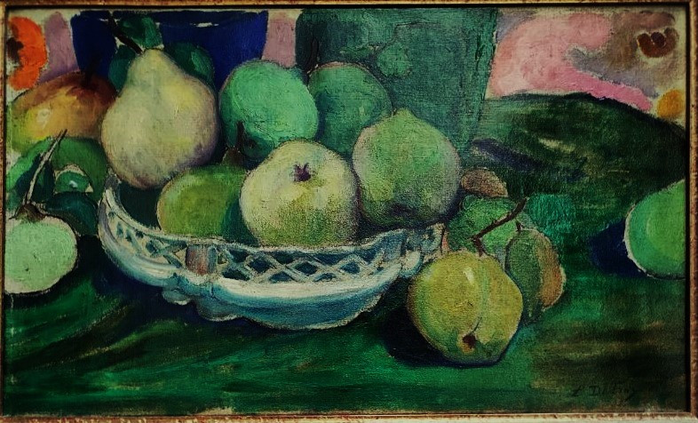 Léon Detroy (1859-1955) Still Life With Pears. School Of Crozant, Cézanne, Guillaumin, Creuse.-photo-2