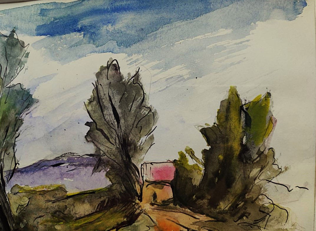 Anders Osterlind (1887-1960) Paysage 1953. Ecole de Crozant, Provence, Gargilesse, Vlaminck...-photo-4
