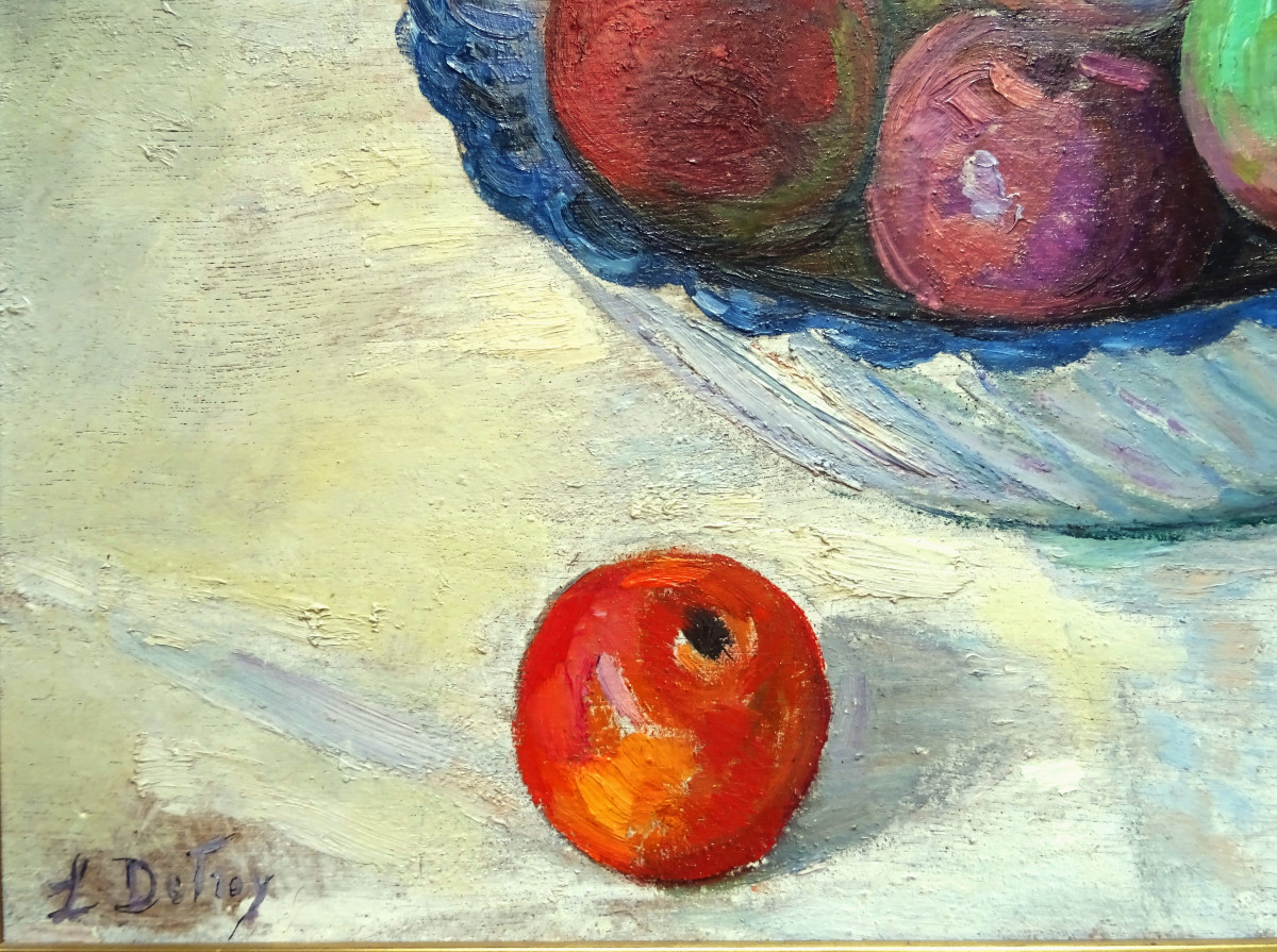 Léon Detroy (1859-1955) "still Life With Apples ~1935" Crozant, Guillaumin, Creuse, Valtat-photo-6