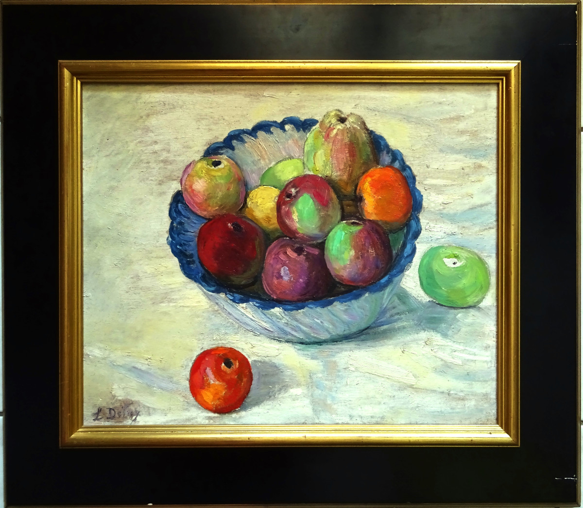 Léon Detroy (1859-1955) "still Life With Apples ~1935" Crozant, Guillaumin, Creuse, Valtat
