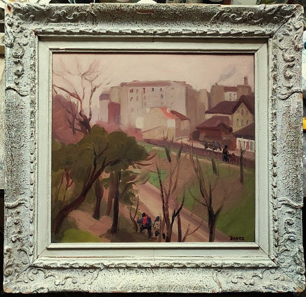 Jules Emile Zingg (1882-1942) Lively Neighborhood In Paris. Murols, Montbelliard, Sérusier, Denis