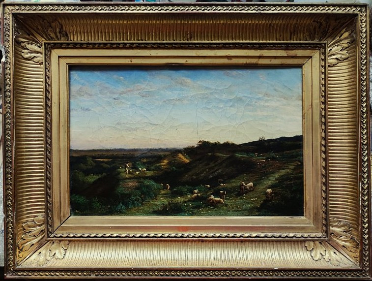 Victor Le Gentile (1815-1889) Shepherd In Creuse. Schools Of Crozant And Fay, Donzel, Dupré, 19th